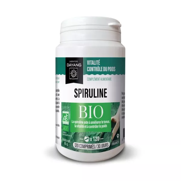 Dayang Spiruline Bio - Complément Alimentaire Naturel 180 Comprimés
