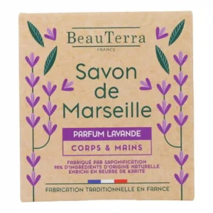 BeauTerra Savon de Marseille Solide Lavande 100g