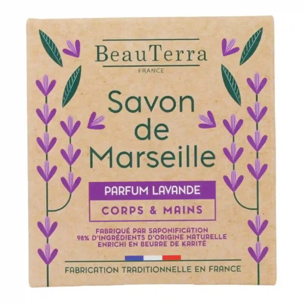 BeauTerra Savon de Marseille Solide Lavande 100g