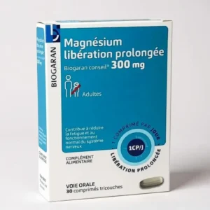 Biogaran Magnésium 300mg Libération Prolongée – 30 comprimés