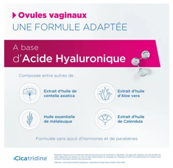 Cicatridine 10 Ovules Vaginaux 03