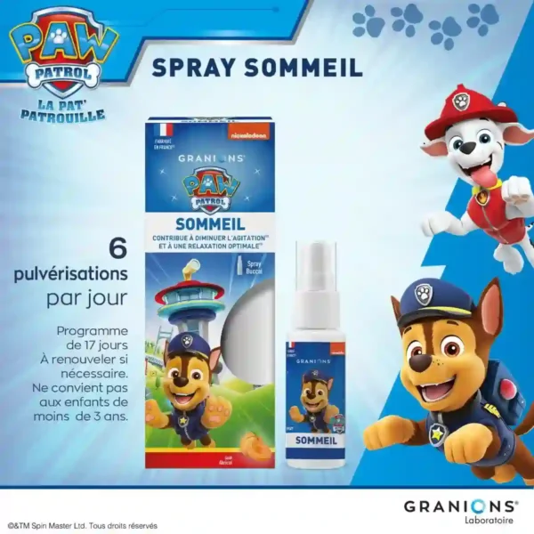 Granions Kid Pat Patrouille Sommeil 04