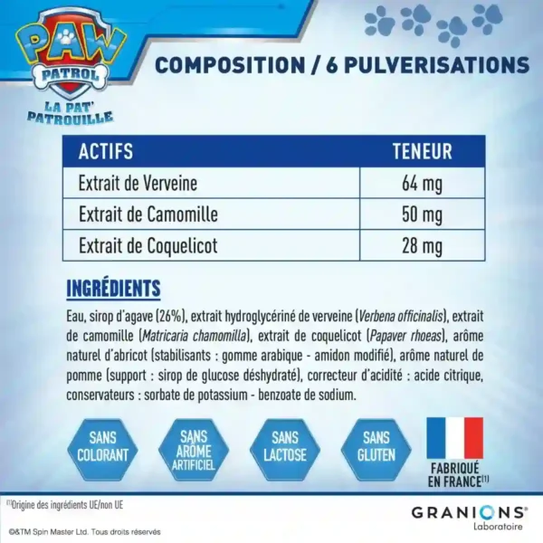 Granions Kid Pat Patrouille Sommeil 05