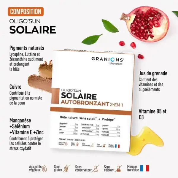 Granions OligoSun Solaire Autobronzant 2en1 30 Gelules 05
