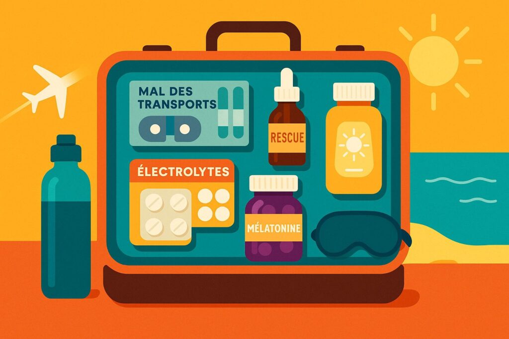 Les indispensables de notre pharmacien pour un voyage sans stress