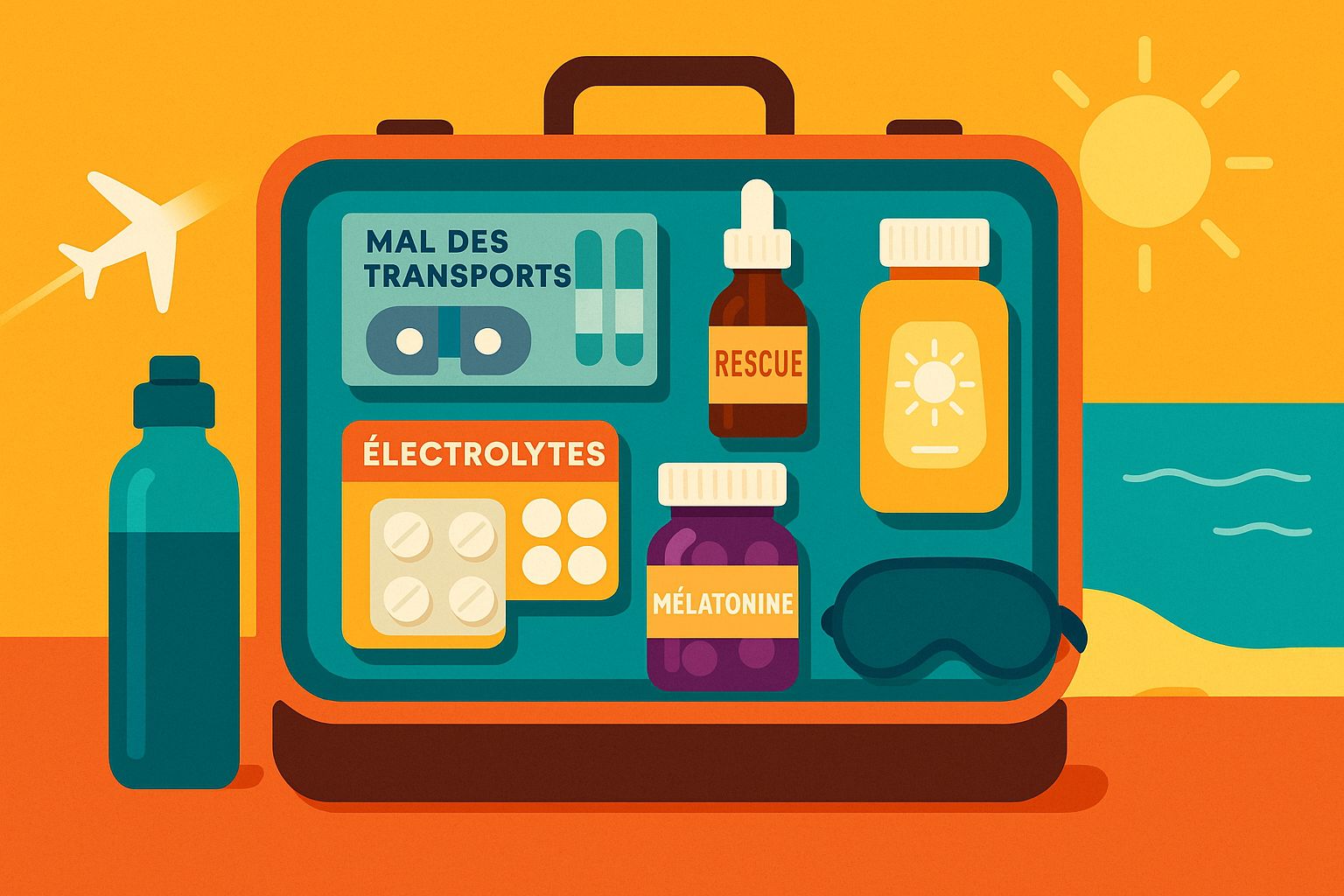 Prêts pour les vacances ? Les indispensables de notre pharmacien pour un voyage sans stress ✈️🏖️ 1 Les indispensables de notre pharmacien pour un voyage sans stress