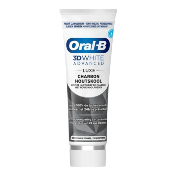 Oral-B 3D White Advanced Dentifrice Luxe Charbon 75ml
