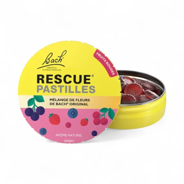 Rescue Bach Pastilles Saveur Fruits Rouges 50g-03